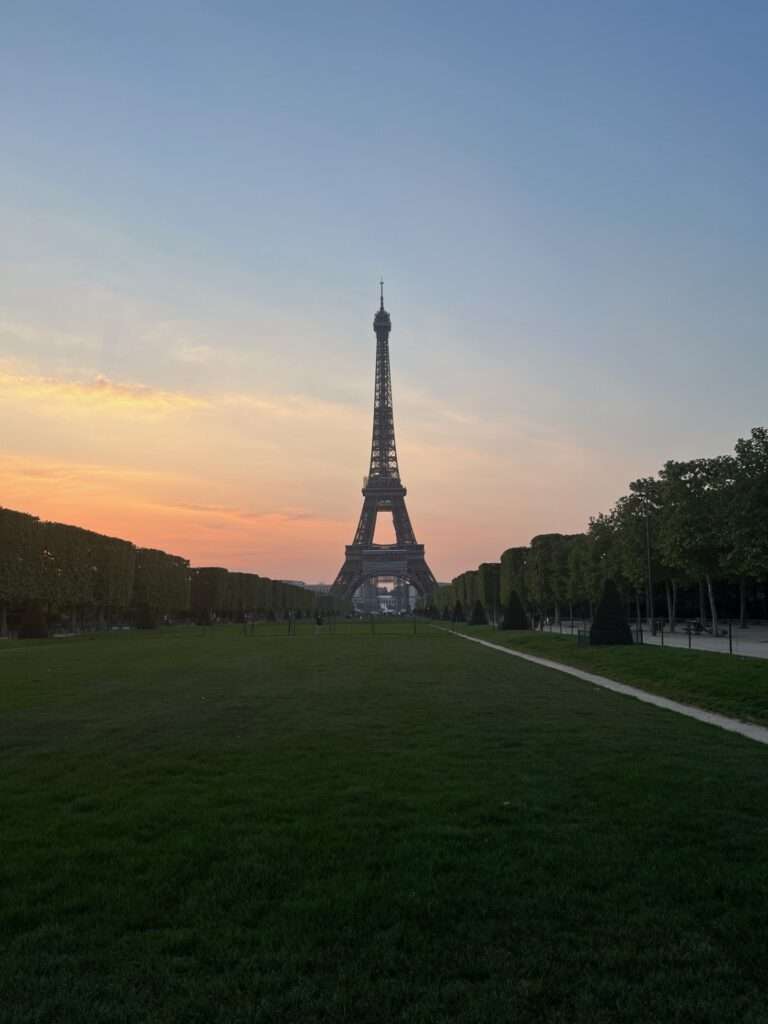 Eiffeltoren zonsondergang