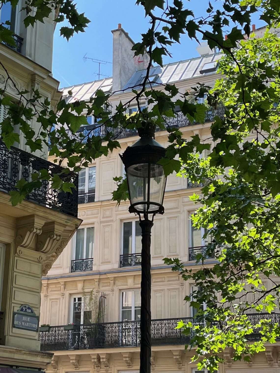 Straat in Parijs: de gastronomische rue des Martyrs